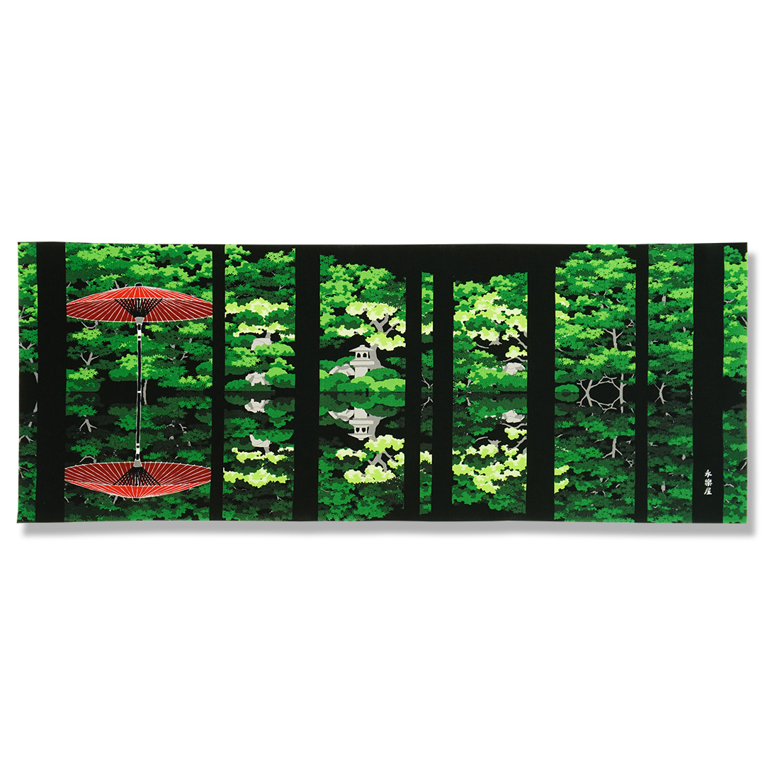 手ぬぐい「鏡紅葉」